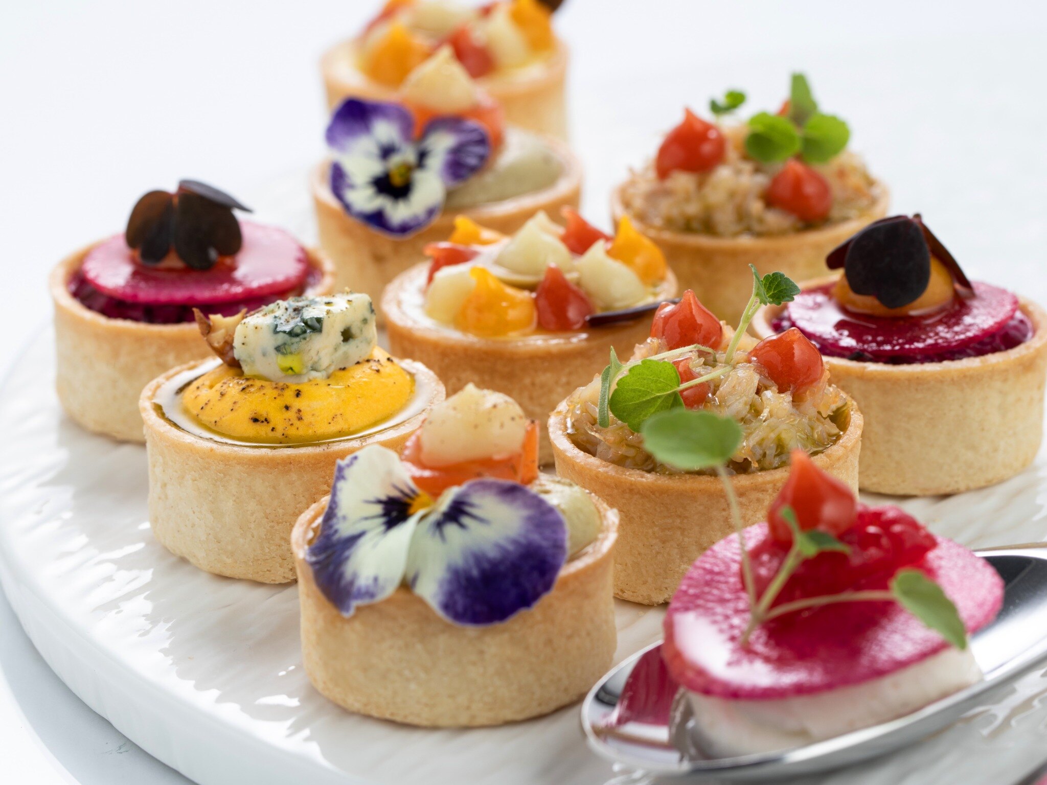 Assortiment de tartelettes salées réalisé par Amarelle